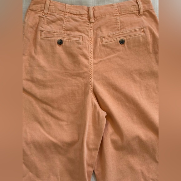 New, Free People Orange Wide Leg Pants High Rise with Pockets Size 2 - Picture 7 of 10